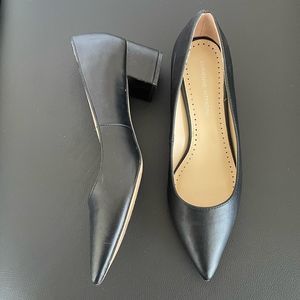Adrienne Vittadini Black Pointed Toe Block Heel